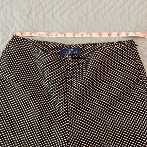 RSVP by Talbots black pants w/white & (tiny) gold design size 6 (petite) holiday - Picture 3 of 15